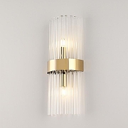 Накладной светильник Arte Milano Torcia 430122.140.2.E14.B1 GD цвет плафона/подвески Прозрачный, цвет арматуры Золото-1