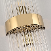 Накладной светильник Arte Milano Torcia 430122.140.2.E14.B1 GD цвет плафона/подвески Прозрачный, цвет арматуры Золото-5