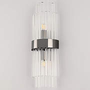 Накладной светильник Arte Milano Torcia 430122.140.2.E14.C1 BK цвет плафона/подвески Прозрачный, цвет арматуры Черный