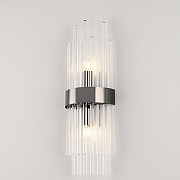 Накладной светильник Arte Milano Torcia 430122.140.2.E14.C1 BK цвет плафона/подвески Прозрачный, цвет арматуры Черный-1