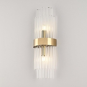 Накладной светильник Arte Milano Torcia 430122.140.2.E14.C1 BS цвет плафона/подвески Прозрачный, цвет арматуры Латунь-1