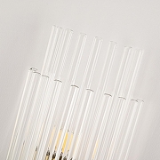 Накладной светильник Arte Milano Torcia 430122.140.2.E14.C1 BS цвет плафона/подвески Прозрачный, цвет арматуры Латунь-7