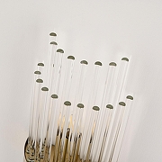 Накладной светильник Arte Milano Torcia 430122.140.2.E14.C1 BS цвет плафона/подвески Прозрачный, цвет арматуры Латунь-8