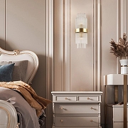 Накладной светильник Arte Milano Torcia 430122.140.2.E14.C1 BS цвет плафона/подвески Прозрачный, цвет арматуры Латунь-9