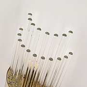 Накладной светильник Arte Milano Torcia 430122.140.2.E14.C1 GD цвет плафона/подвески Прозрачный, цвет арматуры Золото-8