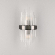 Накладной светильник Arte Milano Torcia 430122.180.2.E14.A1 BK цвет плафона/подвески Прозрачный, цвет арматуры Черный-2