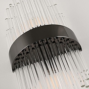 Накладной светильник Arte Milano Torcia 430122.180.2.E14.A1 BK цвет плафона/подвески Прозрачный, цвет арматуры Черный-4