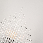 Накладной светильник Arte Milano Torcia 430122.180.2.E14.A1 BK цвет плафона/подвески Прозрачный, цвет арматуры Черный-7