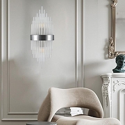 Накладной светильник Arte Milano Torcia 430122.180.2.E14.A1 BK цвет плафона/подвески Прозрачный, цвет арматуры Черный-9