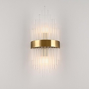 Накладной светильник Arte Milano Torcia 430122.180.2.E14.A1 BS цвет плафона/подвески Прозрачный, цвет арматуры Латунь-2