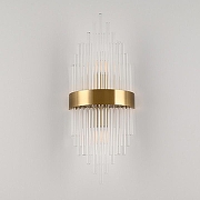 Накладной светильник Arte Milano Torcia 430122.180.2.E14.A1 BS цвет плафона/подвески Прозрачный, цвет арматуры Латунь-3