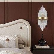 Накладной светильник Arte Milano Torcia 430122.180.2.E14.A1 BS цвет плафона/подвески Прозрачный, цвет арматуры Латунь-9