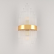 Накладной светильник Arte Milano Torcia 430122.180.2.E14.A1 GD цвет плафона/подвески Прозрачный, цвет арматуры Золото-2