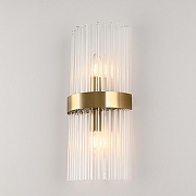 Накладной светильник Arte Milano Torcia 430122.180.2.E14.B1 BS цвет плафона/подвески Прозрачный, цвет арматуры Латунь-1