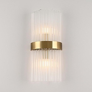 Накладной светильник Arte Milano Torcia 430122.180.2.E14.B1 BS цвет плафона/подвески Прозрачный, цвет арматуры Латунь-2