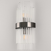 Накладной светильник Arte Milano Torcia 430122.180.2.E14.C1 BK цвет плафона/подвески Прозрачный, цвет арматуры Черный