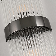 Накладной светильник Arte Milano Torcia 430122.180.2.E14.C1 BK цвет плафона/подвески Прозрачный, цвет арматуры Черный-5