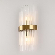 Накладной светильник Arte Milano Torcia 430122.180.2.E14.C1 BS цвет плафона/подвески Прозрачный, цвет арматуры Латунь-1