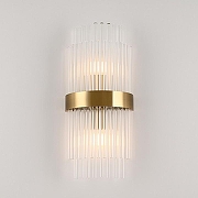 Накладной светильник Arte Milano Torcia 430122.180.2.E14.C1 BS цвет плафона/подвески Прозрачный, цвет арматуры Латунь-2