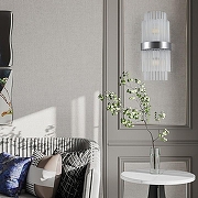 Накладной светильник Arte Milano Torcia 430122.180.2.E14.C1 CR цвет плафона/подвески Прозрачный, цвет арматуры Хром-9