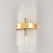 Накладной светильник Arte Milano Torcia 430122.180.2.E14.C1 GD цвет плафона/подвески Прозрачный, цвет арматуры Золото