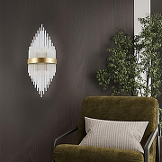 Накладной светильник Arte Milano Torcia 430122.250.4.E14.A1 BS цвет плафона/подвески Прозрачный, цвет арматуры Латунь-9