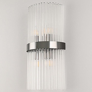 Накладной светильник Arte Milano Torcia 430122.250.4.E14.B1 BK цвет плафона/подвески Прозрачный, цвет арматуры Черный