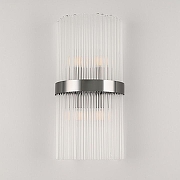 Накладной светильник Arte Milano Torcia 430122.250.4.E14.B1 BK цвет плафона/подвески Прозрачный, цвет арматуры Черный-3