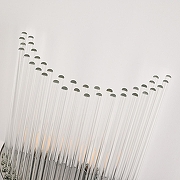 Накладной светильник Arte Milano Torcia 430122.250.4.E14.B1 CR цвет плафона/подвески Прозрачный, цвет арматуры Хром-8