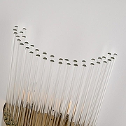 Накладной светильник Arte Milano Torcia 430122.250.4.E14.B1 GD цвет плафона/подвески Прозрачный, цвет арматуры Золото-4