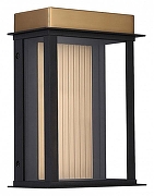 Накладной светильник Favourite Glow 4302-1W цвет плафона/подвески Прозрачный, цвет арматуры Латунь, Черный