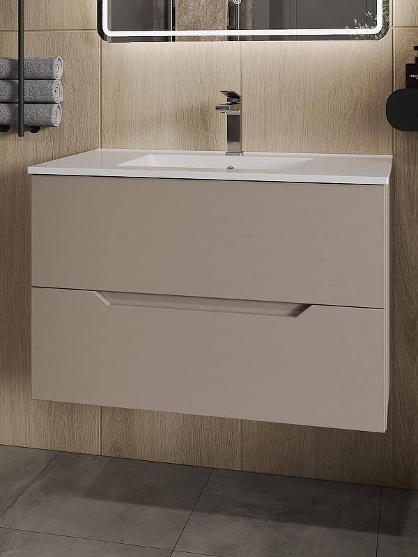 Тумба с раковиной Orange Line 80 Li-80TuL+Ra подвесная 