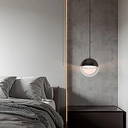 Подвесной светильник Favourite Luna 4369-1P цвет плафона/подвески Прозрачный, Хром, цвет арматуры Черный-5