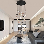 Люстра Favourite Luna 4371-27P цвет плафона/подвески Белый, Золото, Прозрачный, Черный, цвет арматуры Черный-3