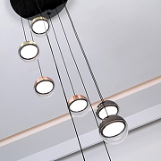 Люстра Favourite Luna 4371-9P цвет плафона/подвески Белый, Золото, Прозрачный, Черный, цвет арматуры Черный-3