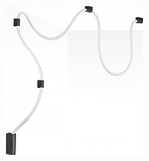 Подвесной светильник Odeon Light Corda 4391/30CL цвет плафона/подвески Белый, цвет арматуры Черный