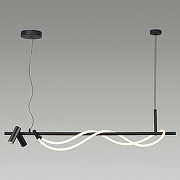 Подвесной светильник Odeon Light Corda 4391/30L цвет плафона/подвески Белый, Черный, цвет арматуры Черный-2