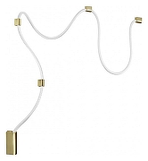 Накладной светильник Odeon Light Corda 4397/30CL цвет плафона/подвески Белый, цвет арматуры Бронза