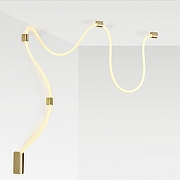 Накладной светильник Odeon Light Corda 4397/30CL цвет плафона/подвески Белый, цвет арматуры Бронза-1