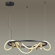 Подвесной светильник Odeon Light Corda 4397/55L цвет плафона/подвески Белый, цвет арматуры Черный-1