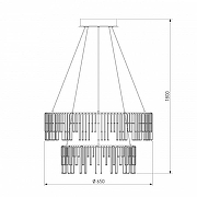 Подвесной светильник Bogate's Firefly 454/2 цвет плафона/подвески Латунь, цвет арматуры Латунь-5