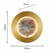 Накладной светильник Favourite Lago 4597-1W цвет плафона/подвески Бежевый, цвет арматуры Латунь-4