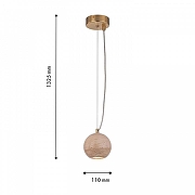 Подвесной светильник Favourite Limestone 4652-1P цвет плафона/подвески Бежевый, цвет арматуры Латунь-4