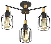 Люстра на штанге Escada Texas 469/3PL Black цвет дерево, черный