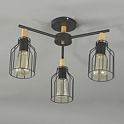 Люстра на штанге Escada Texas 469/3PL Black цвет дерево, черный-1