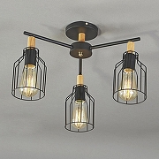 Люстра на штанге Escada Texas 469/3PL Black цвет дерево, черный-2