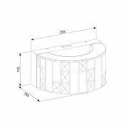 Накладной светильник Bogate's Cliff 473/1 цвет плафона/подвески Прозрачный, цвет арматуры Золото-5