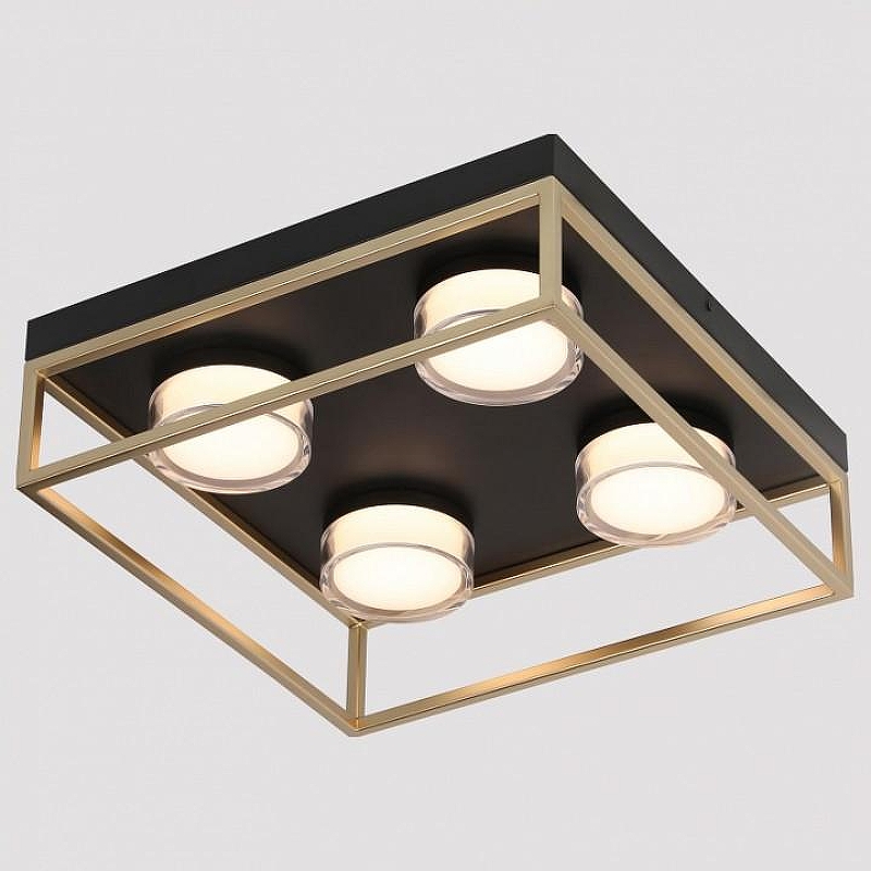 Накладной светильник iLedex Link 4778-37x37 MBK+SGD 