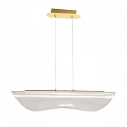 Подвесной светильник DeMarkt Конти 488014401 цвет плафона/подвески Прозрачный, цвет арматуры Золото-1