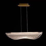 Подвесной светильник DeMarkt Конти 488014401 цвет плафона/подвески Прозрачный, цвет арматуры Золото-2